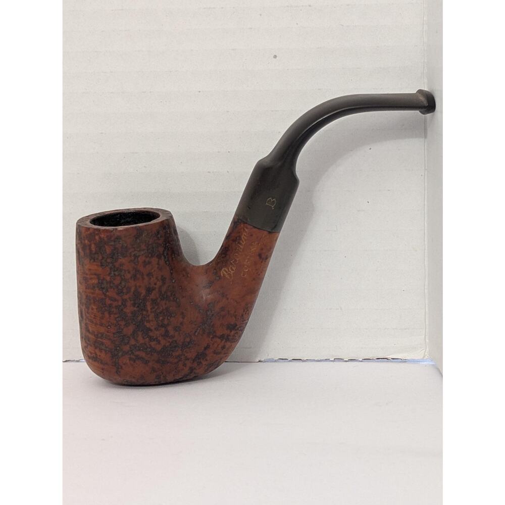 Vintage Barontini Cortina 367 Italy Rusticated Briar Pipe Bent Billiard